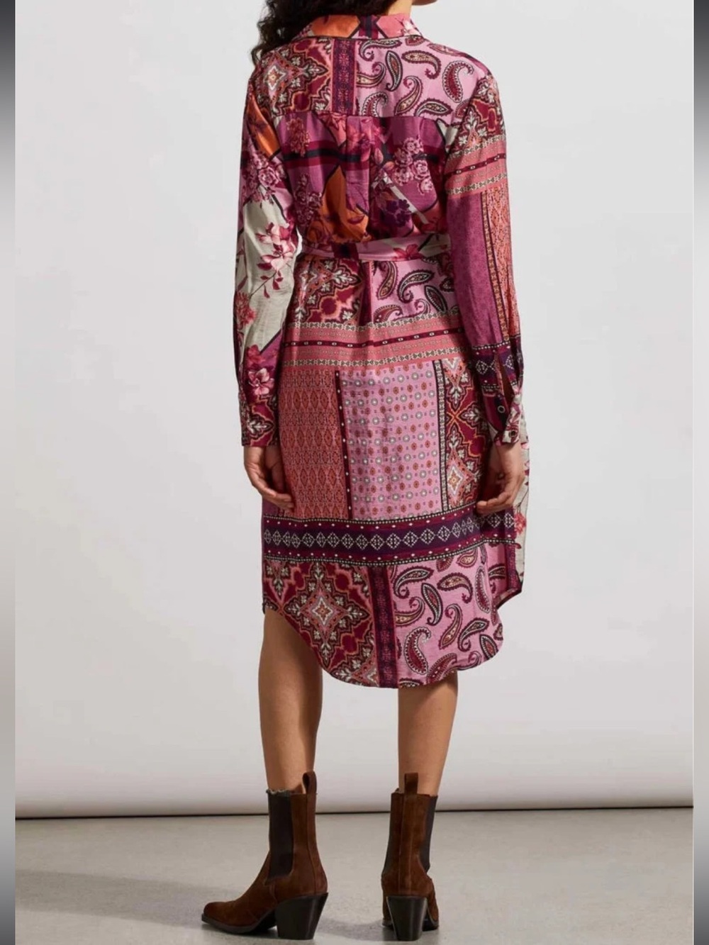 Tribal Jeans Tribal Combo Print Shirt Dress NWT - Picture 3 of 9